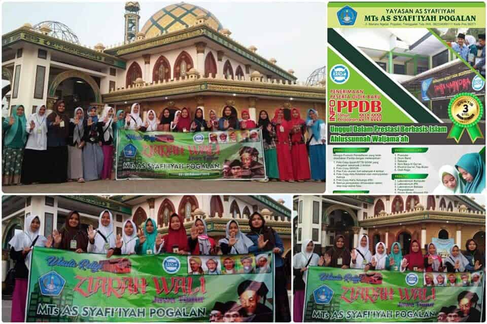 Dukungan Kampanye Stop Narkoba MTs As Syafi’iyah Pogalam dalam Acara Ziarah Wali