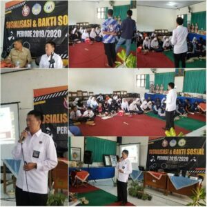 SOSIALISASI BAHAYA NARKOBA PADA KEGIATAN SOSIALISASI DAN BAKTI SOSIAL GENRE TRENGGALEK YANG DI PRAKARSAI OLEH PIK-R BUNCETTA SMPN 3 TRENGGALEK