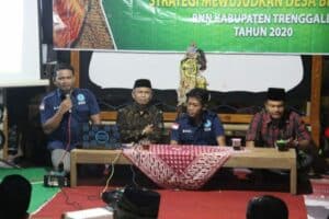 BNNK TRENGGALEK ADAKAN DISEMINASI INFORMASI P4GN MELALUI TALKSHOW DI DESA WATULIMO