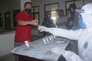 Screening Tes Urin bagi Pegawai di Kantor Pengadilan Negeri Trenggalek