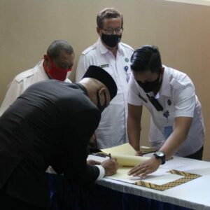 PENGAMBILAN SUMPAH DAN PELANTIKAN KEPALA BNN KABUPATEN TRENGGALEK