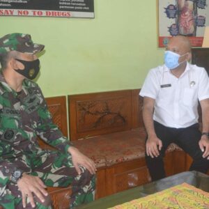Kepala BNNK Trenggalek Menerima Kunjungan dari Dandim 0806 Trenggalek