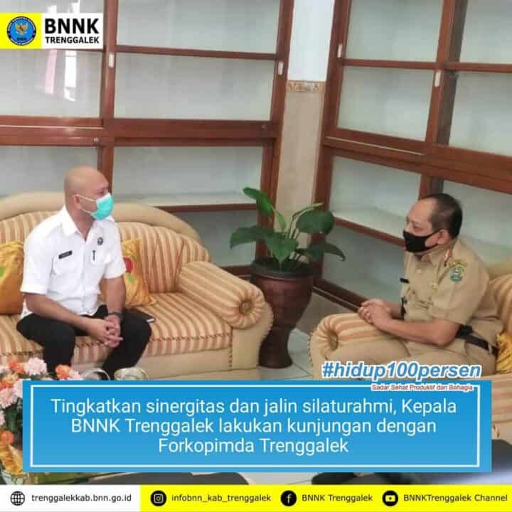 Kepala BNNK Trenggalek Melakukan Kunjungan Kepada Sejumlah Pimpinan Daerah di Kabupaten Trenggalek