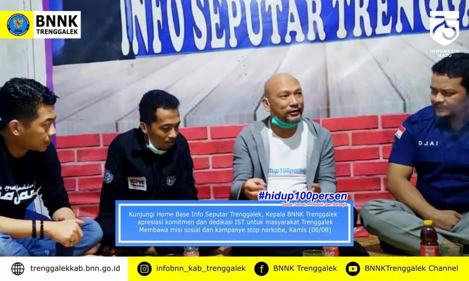 Kepala BNNK Trenggalek melaksanakan Koordinasi dan Silaturahmi dengan Komunitas IST