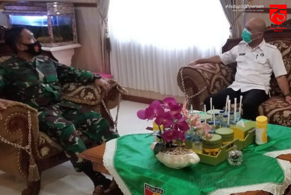 Koordinasi dan Silaturahmi Kepala BNNK Trenggalek dengan Dandim 0806 Trenggalek