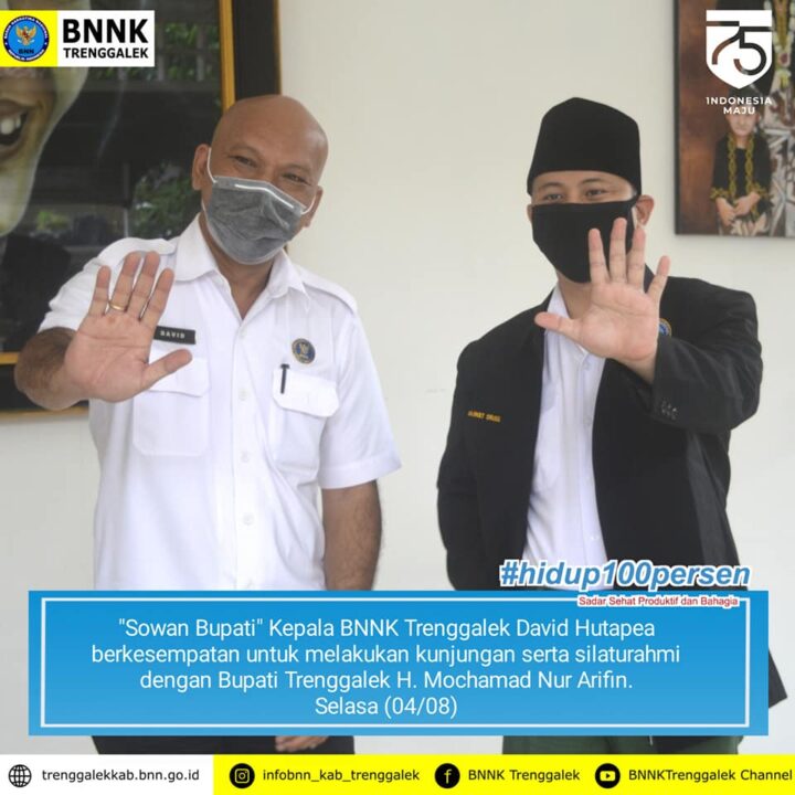 Kepala BNNK Trenggalek Bersilaturahmi dengan Bupati Trenggalek