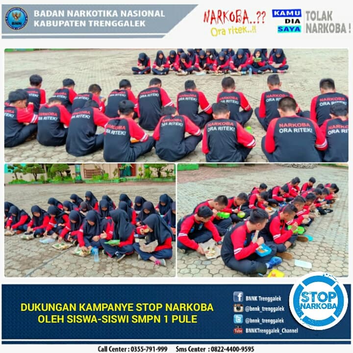 Dukungan Kampanye Stop Narkoba SMPN 1 Pule