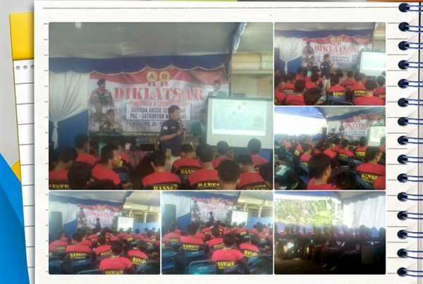 Memberikan Materi P4GN pada Kegiatan DIKLATSAR BANSER Watulimo