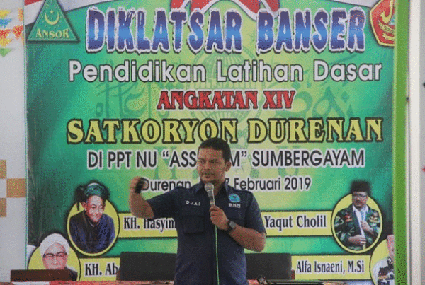 Sosialisasi Bahaya Narkoba kepada Peserta DIKLATSAR SATKORYON BANSER Durenan