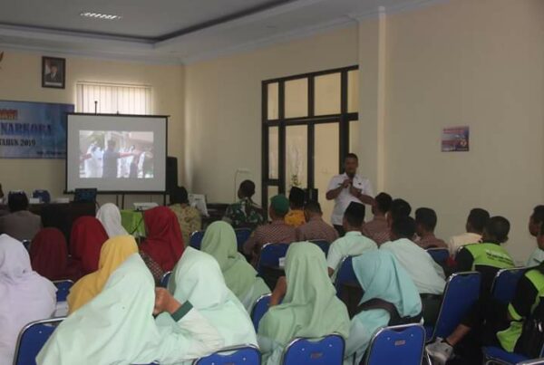 Sosialisasi Pemuda Anti Narkoba Kecamatan Tugu Tahun 2019 yang di prakarsai oleh Pemerintah Kecamatan Tugu