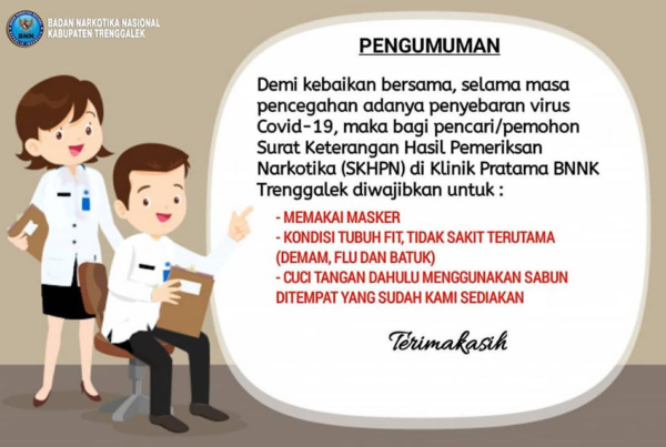 PROSEDUR BAGI PENCARI/ PEMOHON SURAT KETERANGAN HASIL PERMERIKSAAN NAROTIKA (SHKPN) DI KLINIK PRATAMA BNNK TRENGGALEK