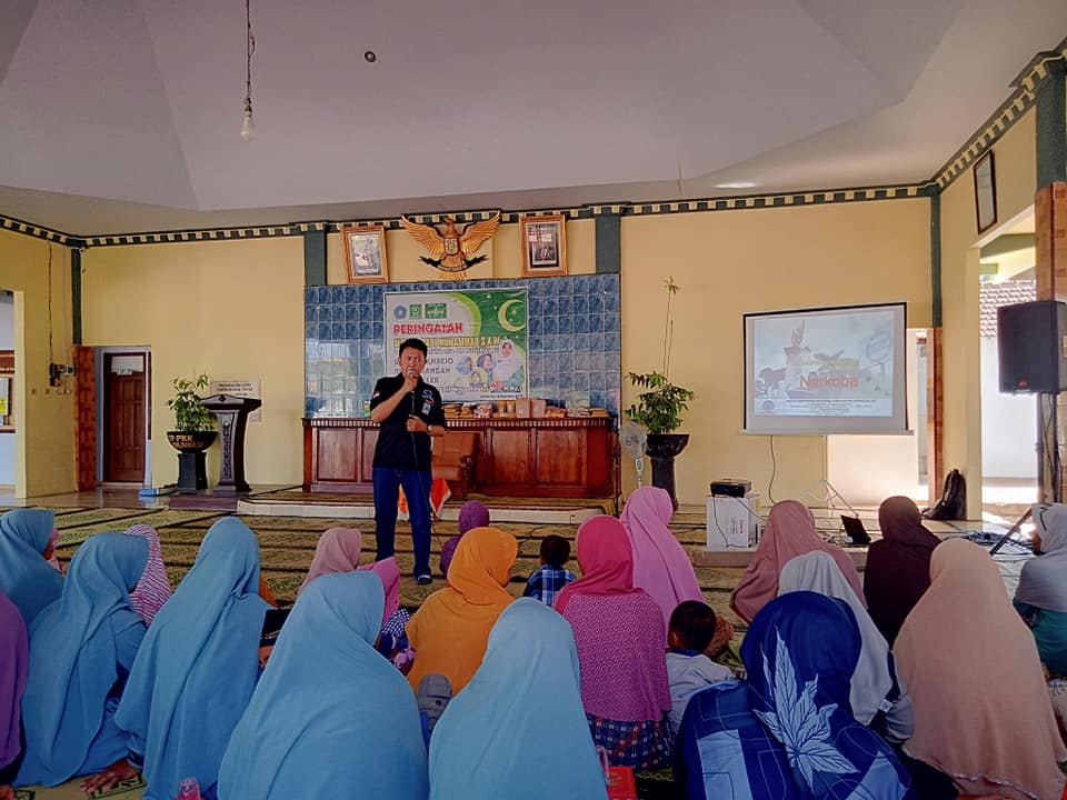 SOSIALISASI BAHAYA NARKOBA PADA KEGIATAN PERINGATAN MAULID NABI MUHAMMAD SAW TP PKK-PR FATAYAT NU-PR MUSLIMAT NU DESA SALAMREJO KEC. KARANGAN