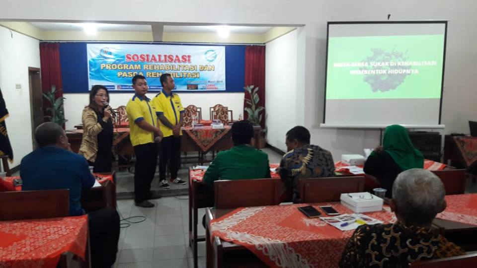 Sosialisasi Program Rehabilitasi dan Pasca Rehabilitasi dalam Rangka Fasilitas Rehabilitasi Narkotika Instansi Pemerintah