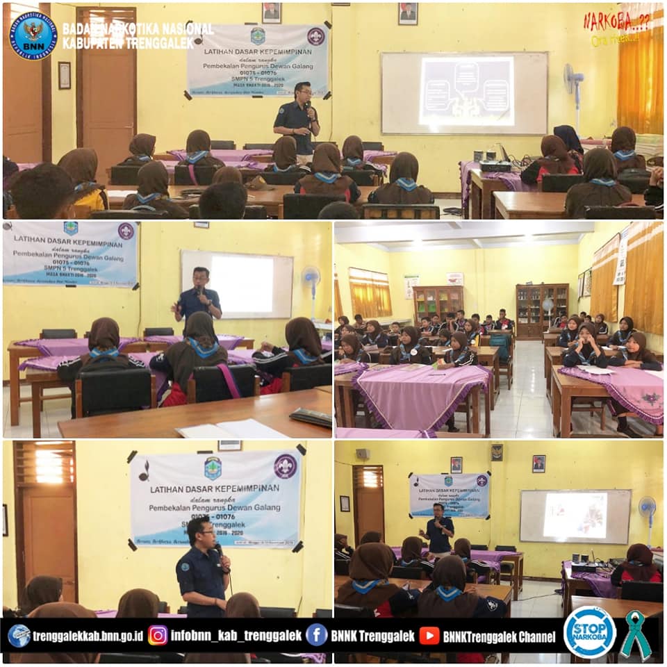 Sosialisasi Bahaya Narkoba di SMPN 5 Trenggalek Sosialisasi Bahaya Narkoba di SMPN 5 Trenggalek