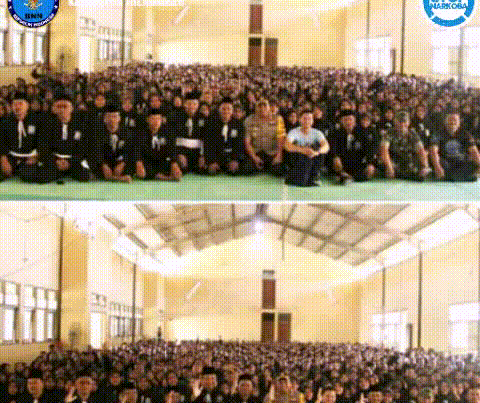 Sosialisasi Bahaya Narkoba Warga Baru Perguruan Silat Persaudaraan Setia Hati Terate(PSHT) Cabang Trenggalek