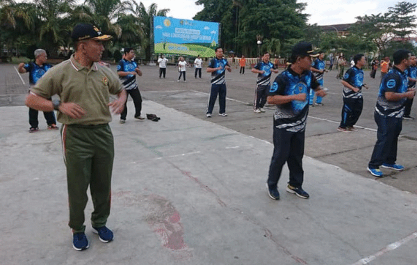 Senam "HANI" 2019 BNNK Trenggalel Bersama FORKOPIMDA dan Masyarakat