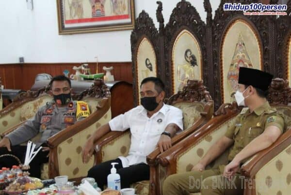 Kunjungan dan Silaturahmi Kepala BNNP Jawa Timur dengan Forkopimda Trenggalek