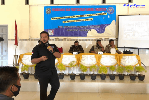 Sosialisasi Bahaya Narkoba kepada Masyarakat di Desa Watuagung
