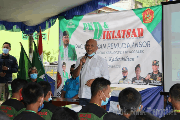 PEMBEKALAN MATERI P4GN, DIKLATSAR BANSER KECAMATAN DONGKO