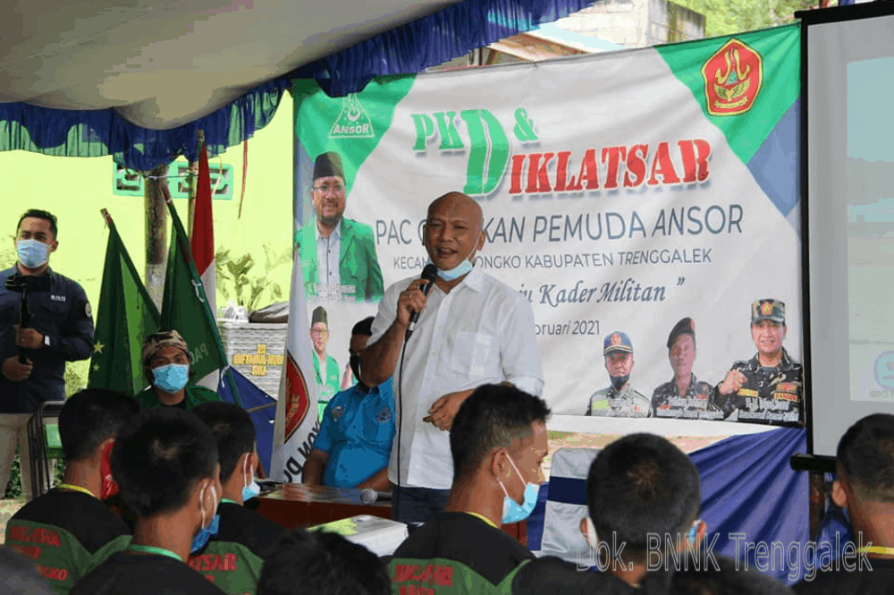 PEMBEKALAN MATERI P4GN, DIKLATSAR BANSER KECAMATAN DONGKO