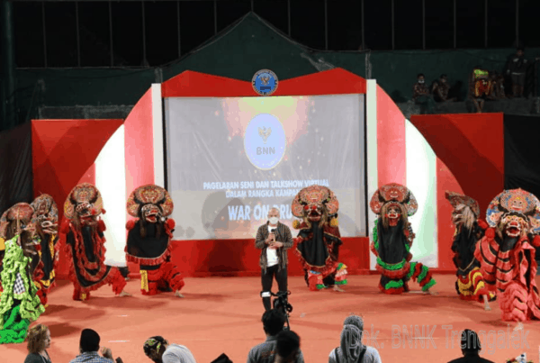 Kampanye War On Drugs, BNNK Trenggalek Gelar Pagelaran Seni Budaya dan Talkshow Virtual
