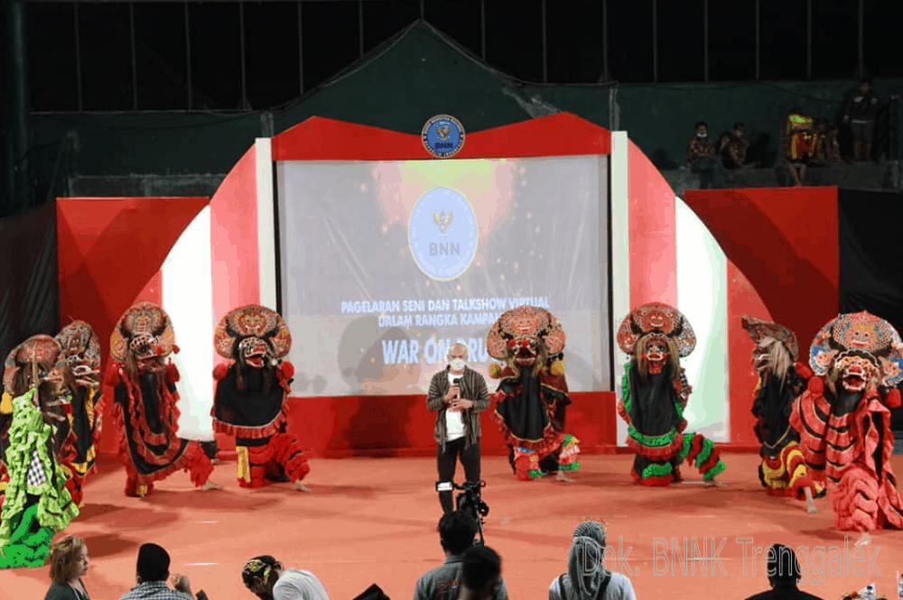 Kampanye War On Drugs, BNNK Trenggalek Gelar Pagelaran Seni Budaya dan Talkshow Virtual