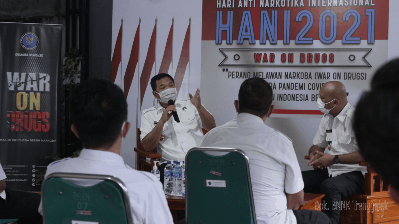 KUNJUNGAN DAN ARAHAN KEPALA BNNP JAWA TIMUR DI BNNK TRENGGALEK