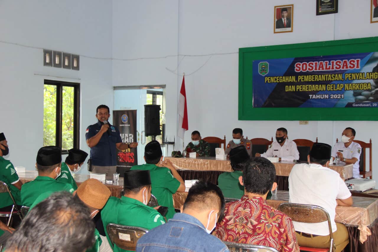 Di Kecamatan Gandusari, BNNK Trenggalek Gencarkan Pencegahan, Bentengi Pemuda Dari Bahaya Narkoba