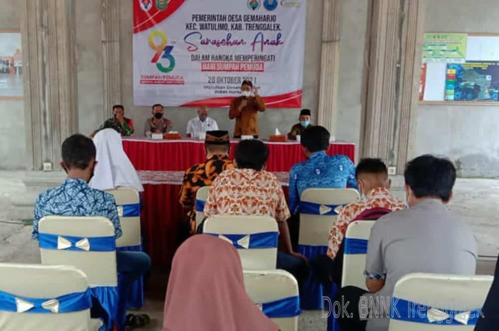 Sosialisasi P4GN pada Kegiatan Sarasehan Anak di Desa Gemaraharjo