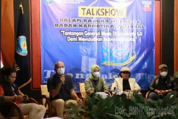 MENGISI PERINGATAN HUT BNN RI KE – 20, BNNK TRENGGALEK GELAR TALKSHOW REMAJA