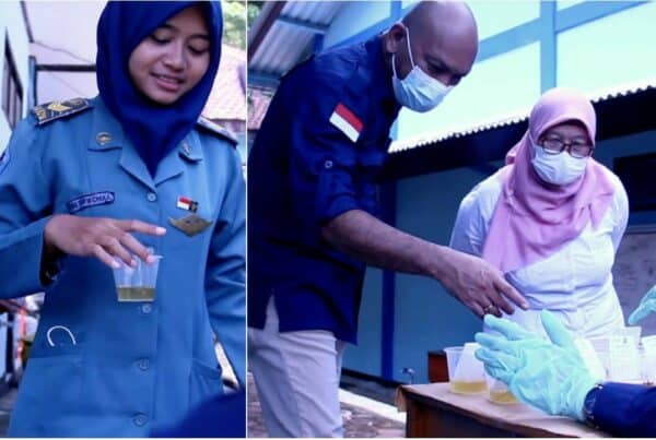 Tes Urin dan Sosialisasi Bahaya Narkoba di SMKN 1 Watulimo