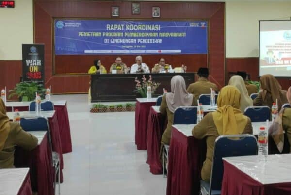 RAPAT KOORDINASI PEMETAAN PROGRAM PEMBERDAYAAN MASYARAKAT DI LINGKUNGAN PENDIDIKAN