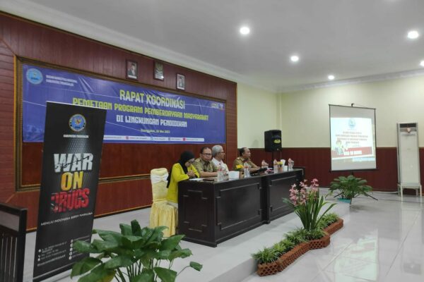 RAPAT KOORDINASI PEMETAAN PROGRAM PEMBERDAYAAN MASYARAKAT DI LINGKUNGAN PENDIDIKAN