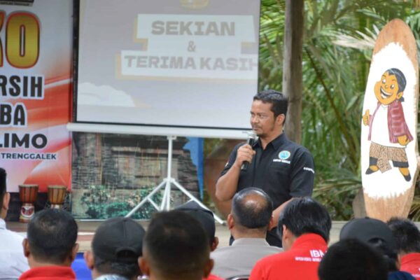 BNNK TRENGGALEK DUKUNG PROGRAM KAMPUNG BERSIH NARKOBA POLRES TRENGGALEK