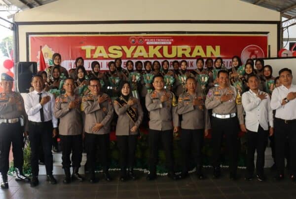 Tasyakuran HUT ke-75 Polwan RI di Jajaran Polres Trenggalek