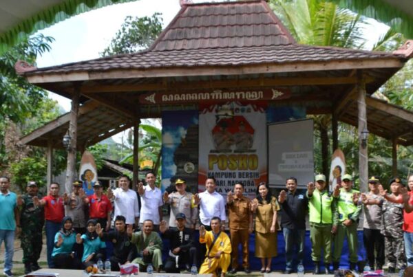 BNNK TRENGGALEK DUKUNG PROGRAM KAMPUNG BERSIH NARKOBA POLRES TRENGGALEK