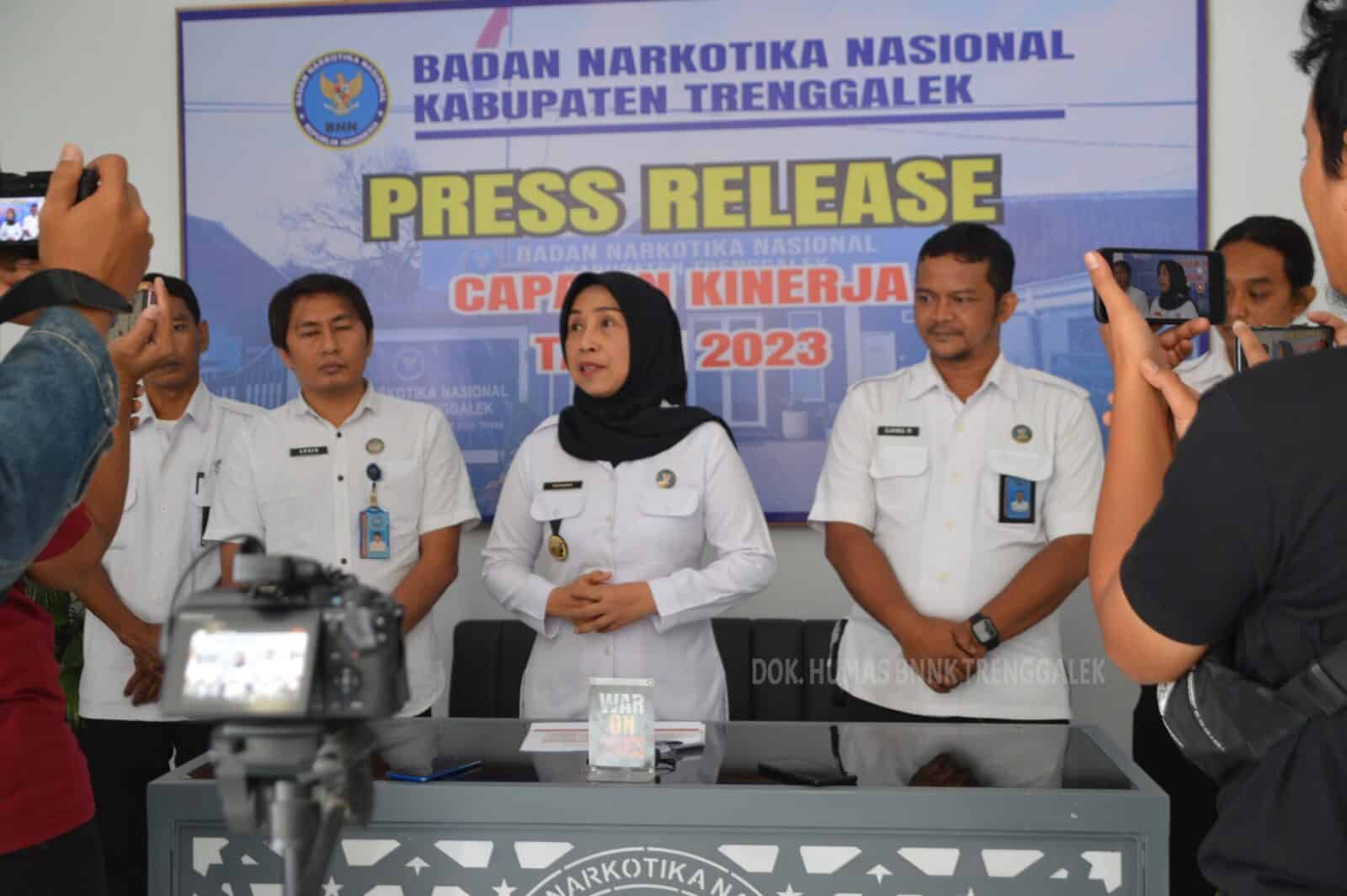 Press Release Capaian Kinerja BNNK Trenggalek Tahun 2023
