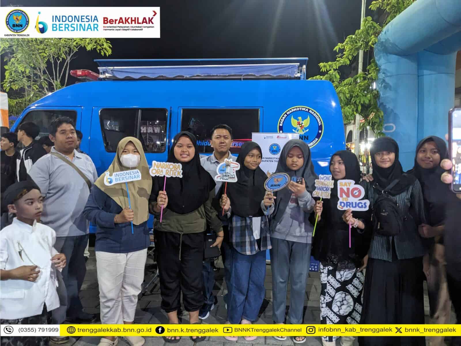 EDUKASI SEPUTAR NARKOBA PADA GEBYAR NUSANTARA SD MUHAMMADIYAH 1 TRENGGALEK