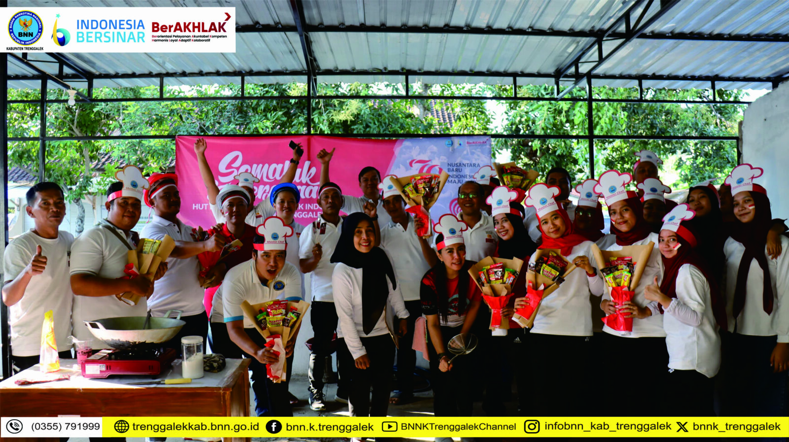 LOMBA ANTAR SEKSI BNNK TRENGGALEK SEMARAK HUT KEMERDEKAAN RI KE-79