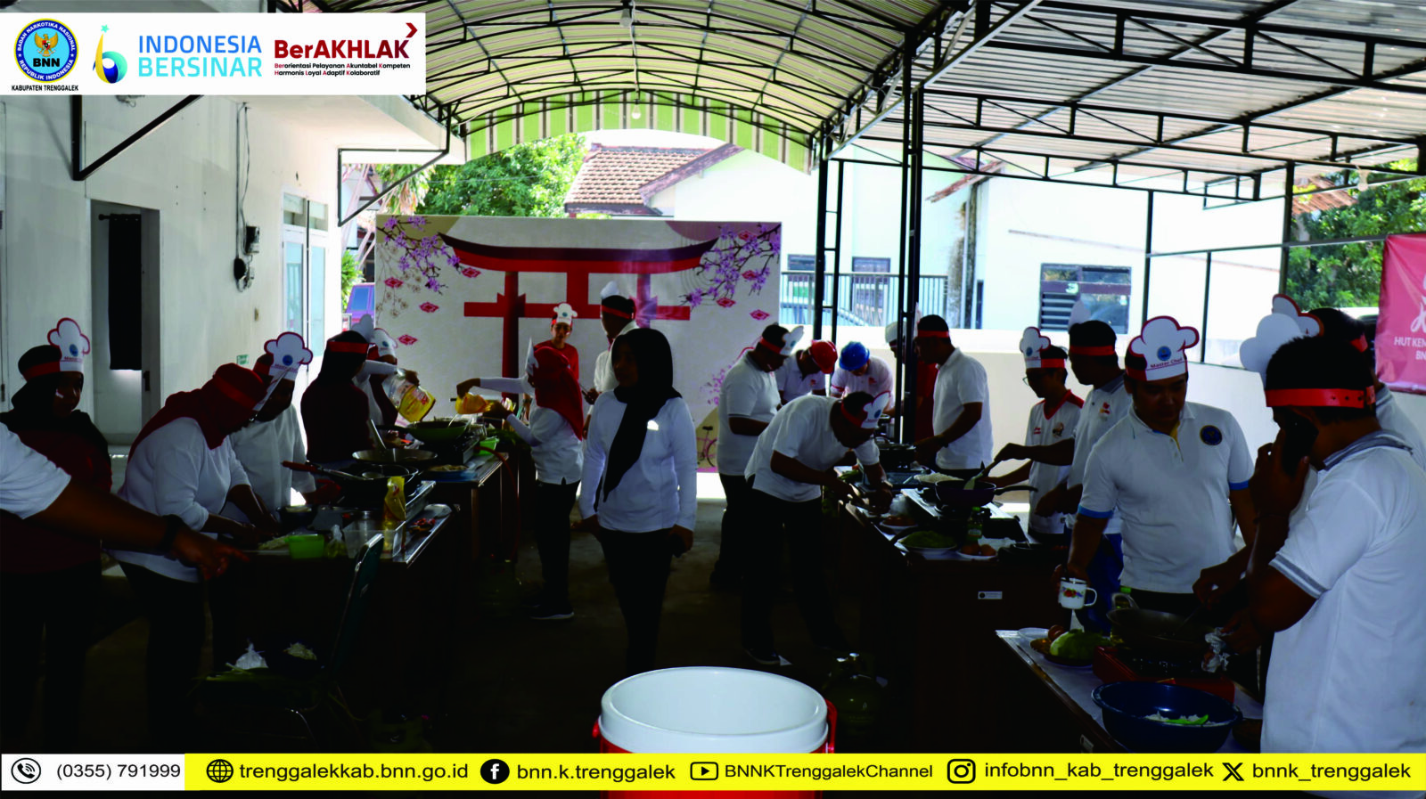 LOMBA ANTAR SEKSI BNNK TRENGGALEK SEMARAK HUT KEMERDEKAAN RI KE-79
