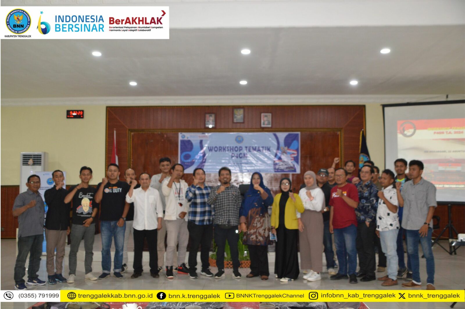WORKSHOP TEMATIK P4GN BNN KABUPATEN TRENGGALEK