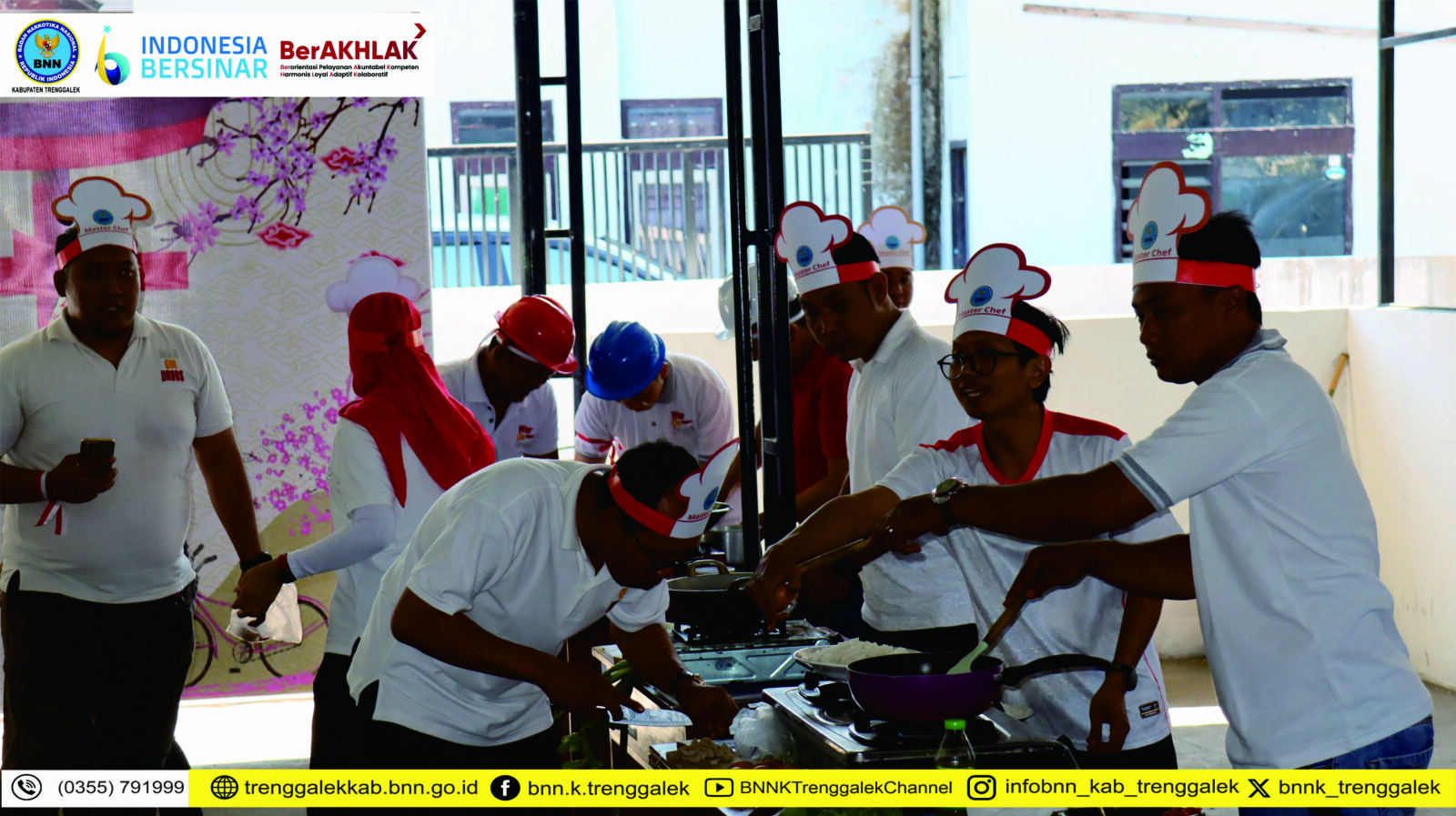 LOMBA ANTAR SEKSI BNNK TRENGGALEK SEMARAK HUT KEMERDEKAAN RI KE-79