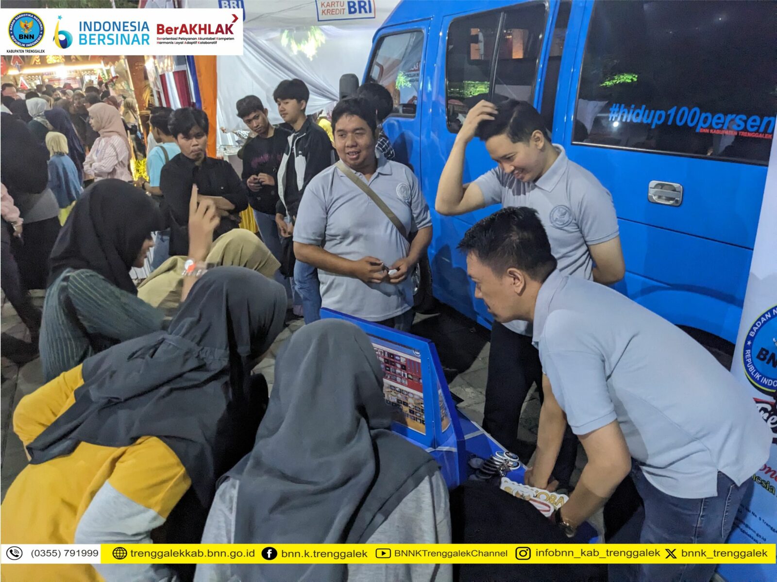 EDUKASI SEPUTAR NARKOBA PADA GEBYAR NUSANTARA SD MUHAMMADIYAH 1 TRENGGALEK