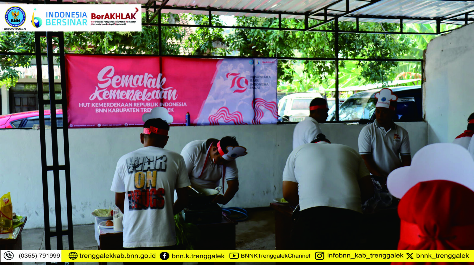LOMBA ANTAR SEKSI BNNK TRENGGALEK SEMARAK HUT KEMERDEKAAN RI KE-79