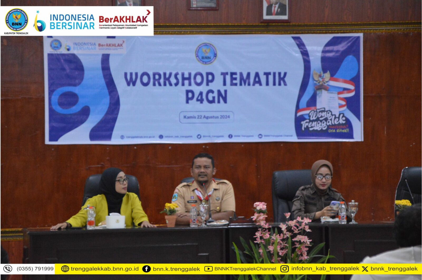 WORKSHOP TEMATIK P4GN BNN KABUPATEN TRENGGALEK