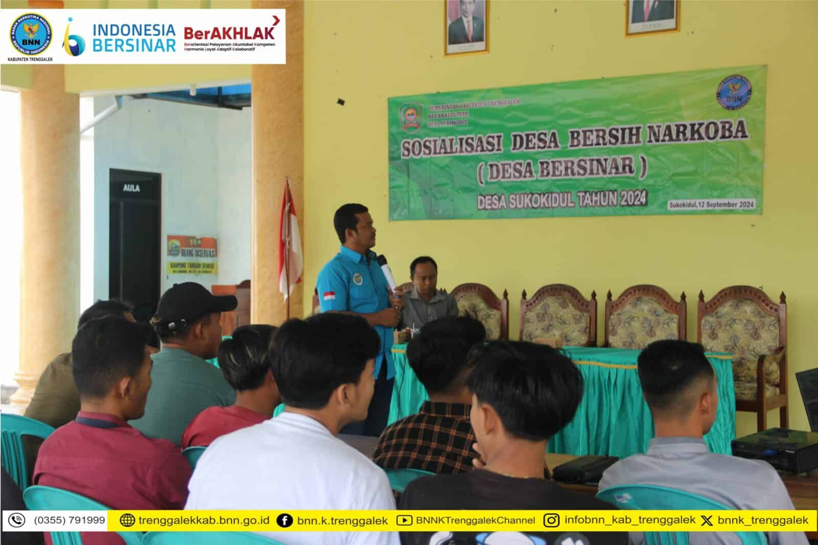 SOSIALISASI BAHAYA NARKOBA PADA KARANG TARUNA DESA SUKOKIDUL KECAMATAN PULE