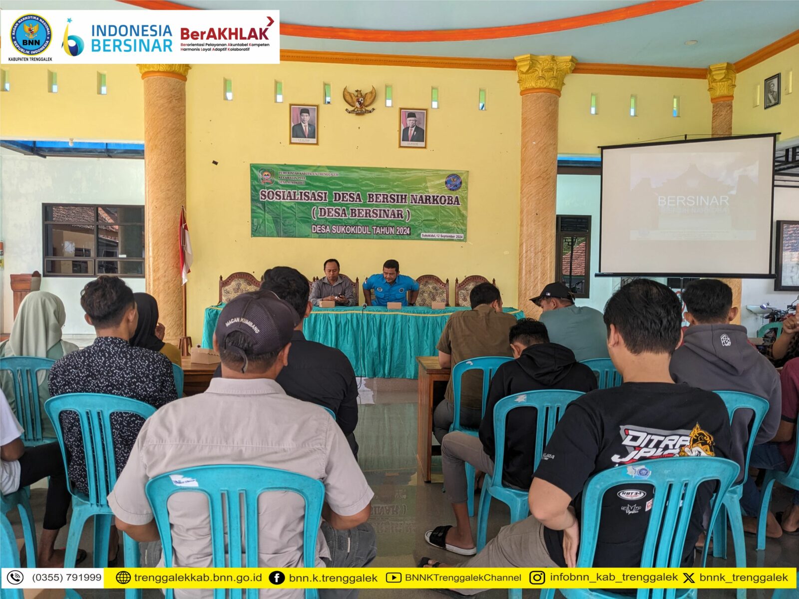 SOSIALISASI BAHAYA NARKOBA PADA KARANG TARUNA DESA SUKOKIDUL KECAMATAN PULE