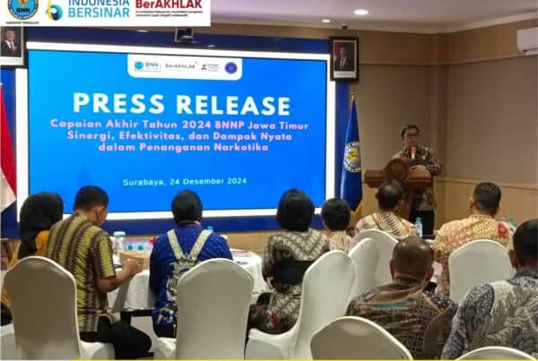 Press Released Capaian BNNP Jawa Timur dan Jajaran Tahun 2024