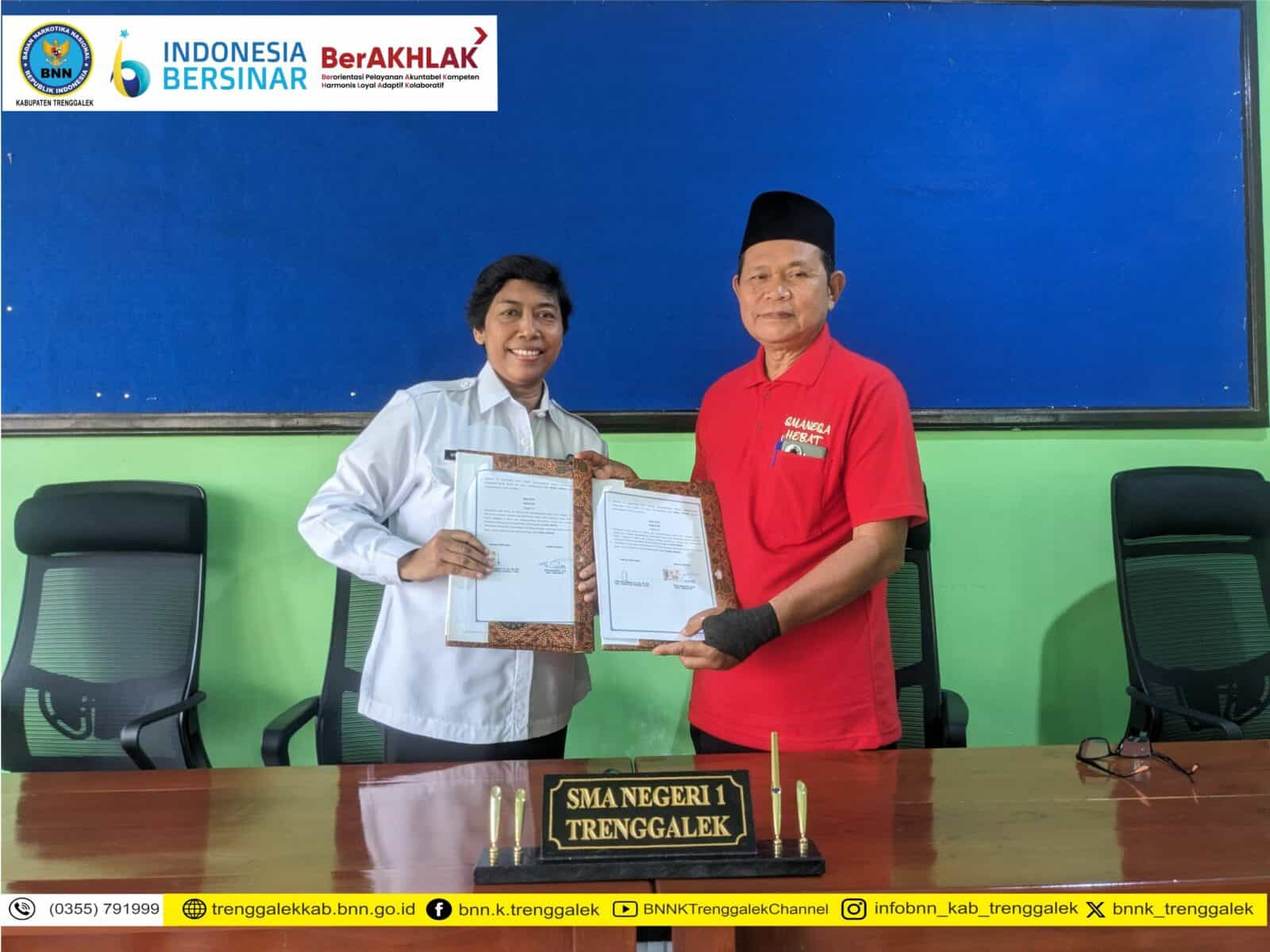 KOLABORASI SMANESA dan BNNK TRENGGALEK WUJUDKAN SEKOLAH BERSINAR