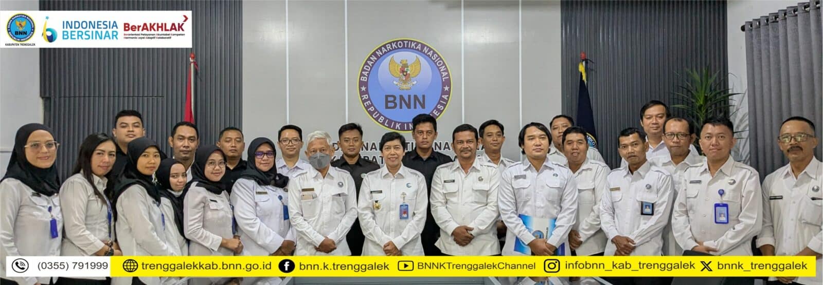 Penanda Tanganan Pakta Integritas BNNK Trenggalek Tahun 2025